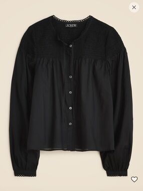 J. Crew Popover top in cotton voile